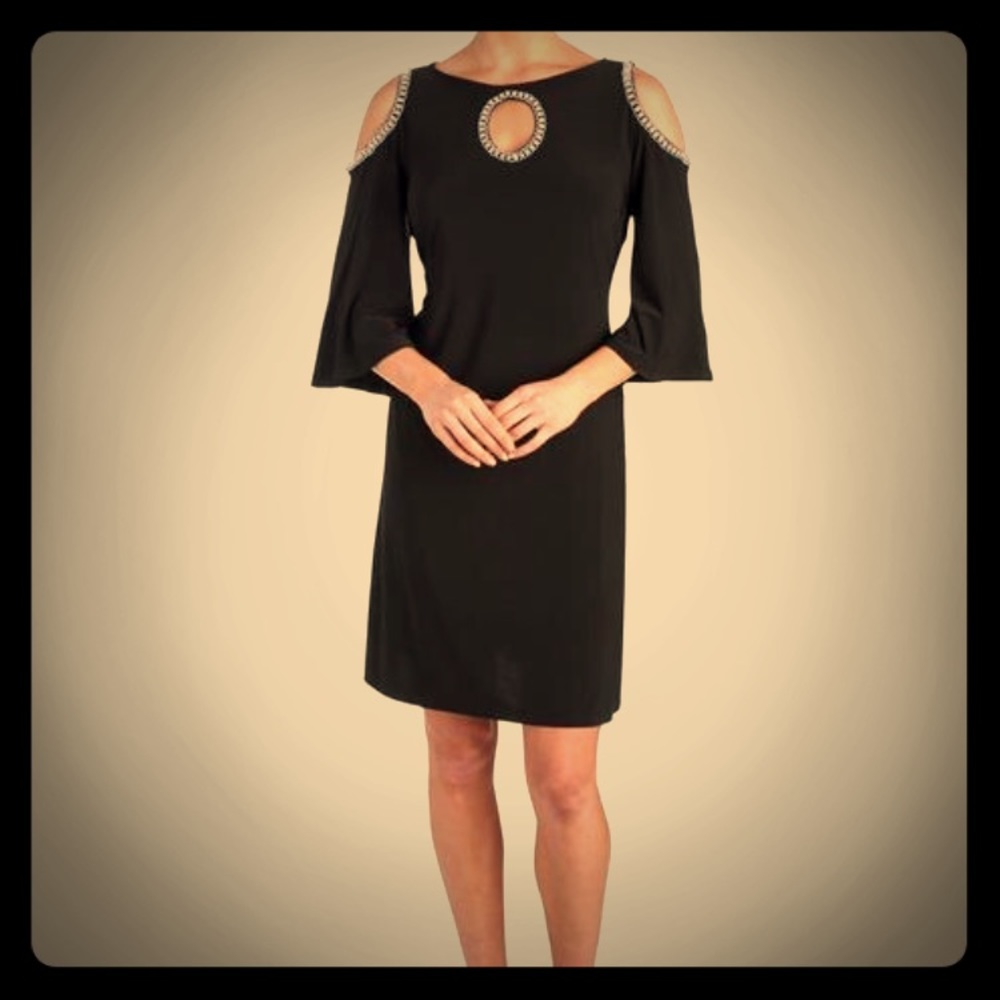 Black cocktail dress